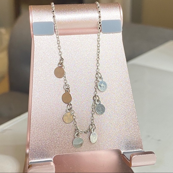 !!SILVER dangly choker (great condition) - Picture 2 of 3